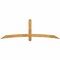 Ekena Millwork Bellingham Rough Sawn Timber Gable Bracket, Western Red Cedar, 84"W x 28"H x 2"D x 4"F, 8/12 Pitch GBW084X28X0204BEL00RWR - alternate 1
